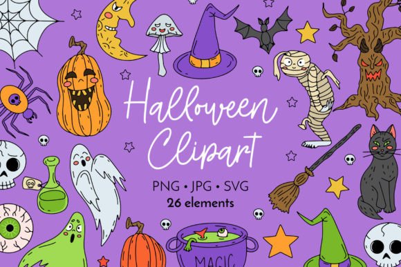 Download Halloween Vector Illustrations Bundle - Vector Collection