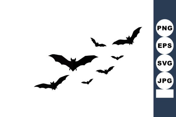 Download Flying Bats Silhouette Vector Illustrati - Premium Resources
