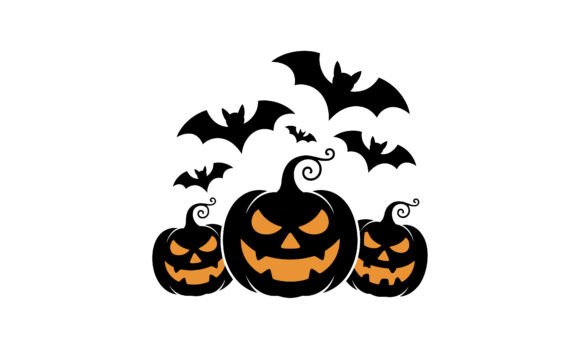Download Halloween Pumpkins and Bats Silhouette D - Bats silhouette Collection