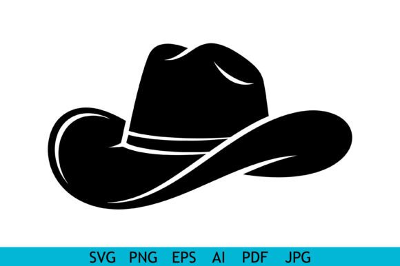 Download Western Cowboy Hat Silhouette Vector - Vector Collection