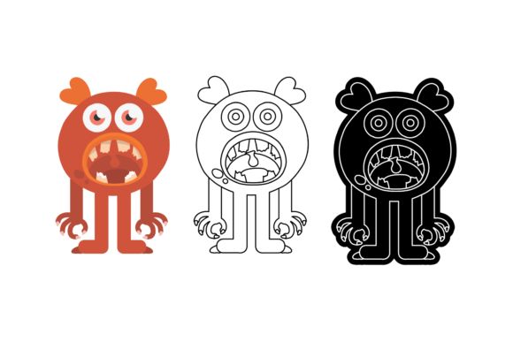 Download Monster Terrifying Vector Bundling - Vector Collection